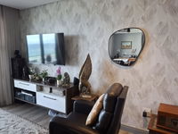 70 x 60cm Organic Shaped Aluminium Mirror