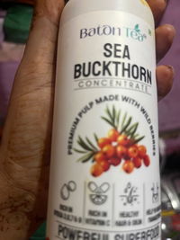 Baton Tea Sea Buckthorn Concentrate 300ml Glass Bottle- Vitamin C Rich Superfood Juice | Natural Antioxidant Drink