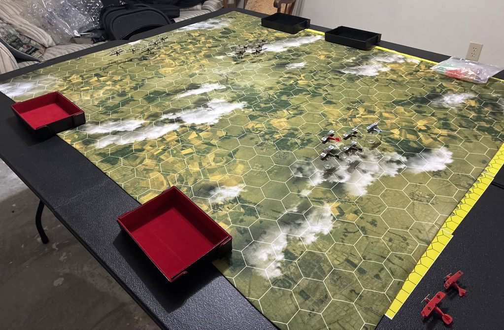 FeltPro™ DogFight w/ 2.5" White Hexes Game Mat