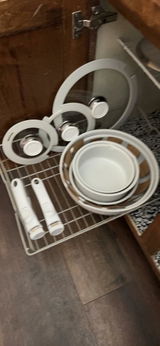 Bazova Ceramic Nonstick 10-PC Cookware Set with Detachable Handles