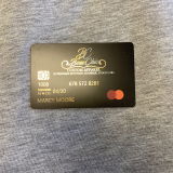 Black Frosted Plastic Business Cards | Gold Foil Stamping