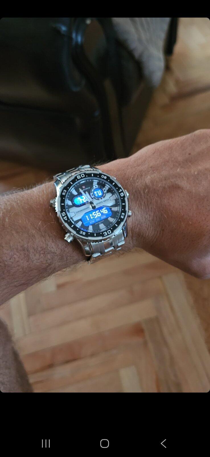 Muški Sportski Sat Naviforce NF9234 Dual Master – Silver