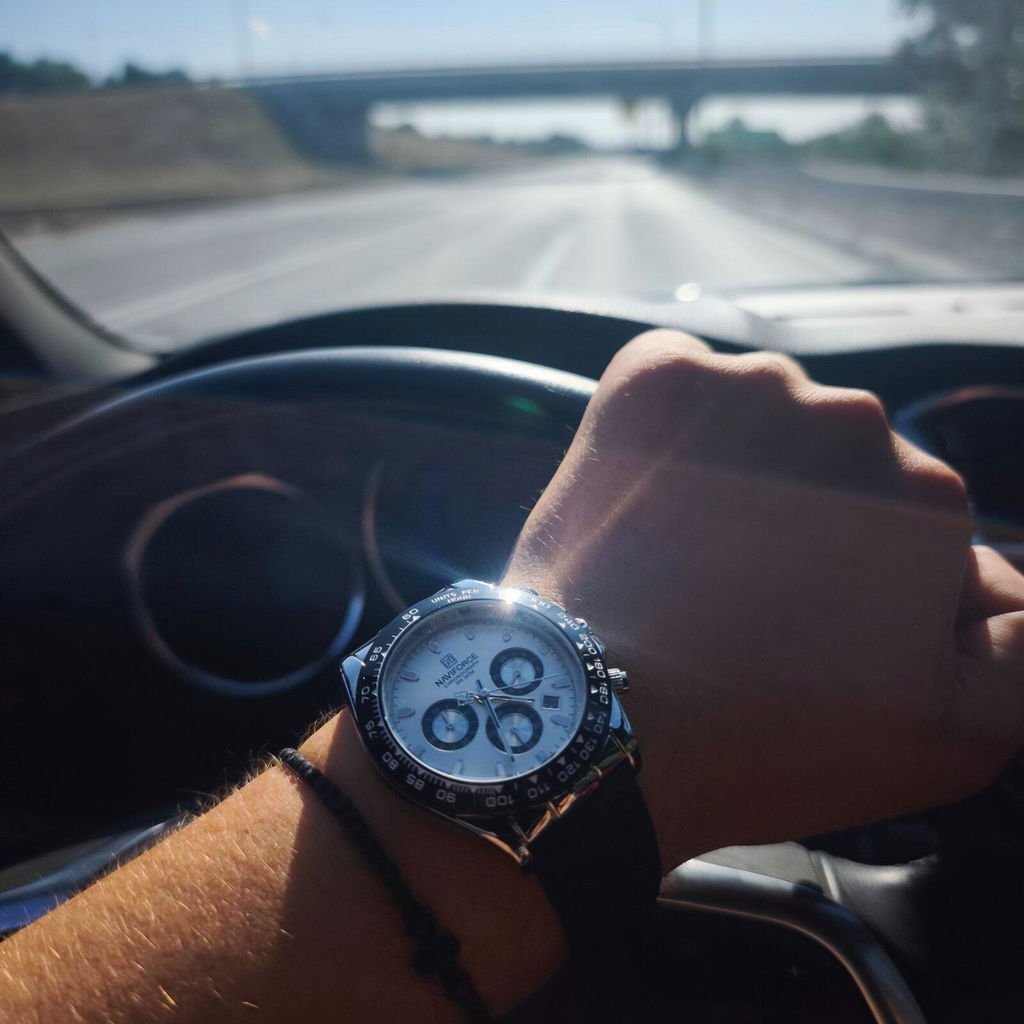 Muški Sportski Sat NaviForce NF8054 Daytona - Silver