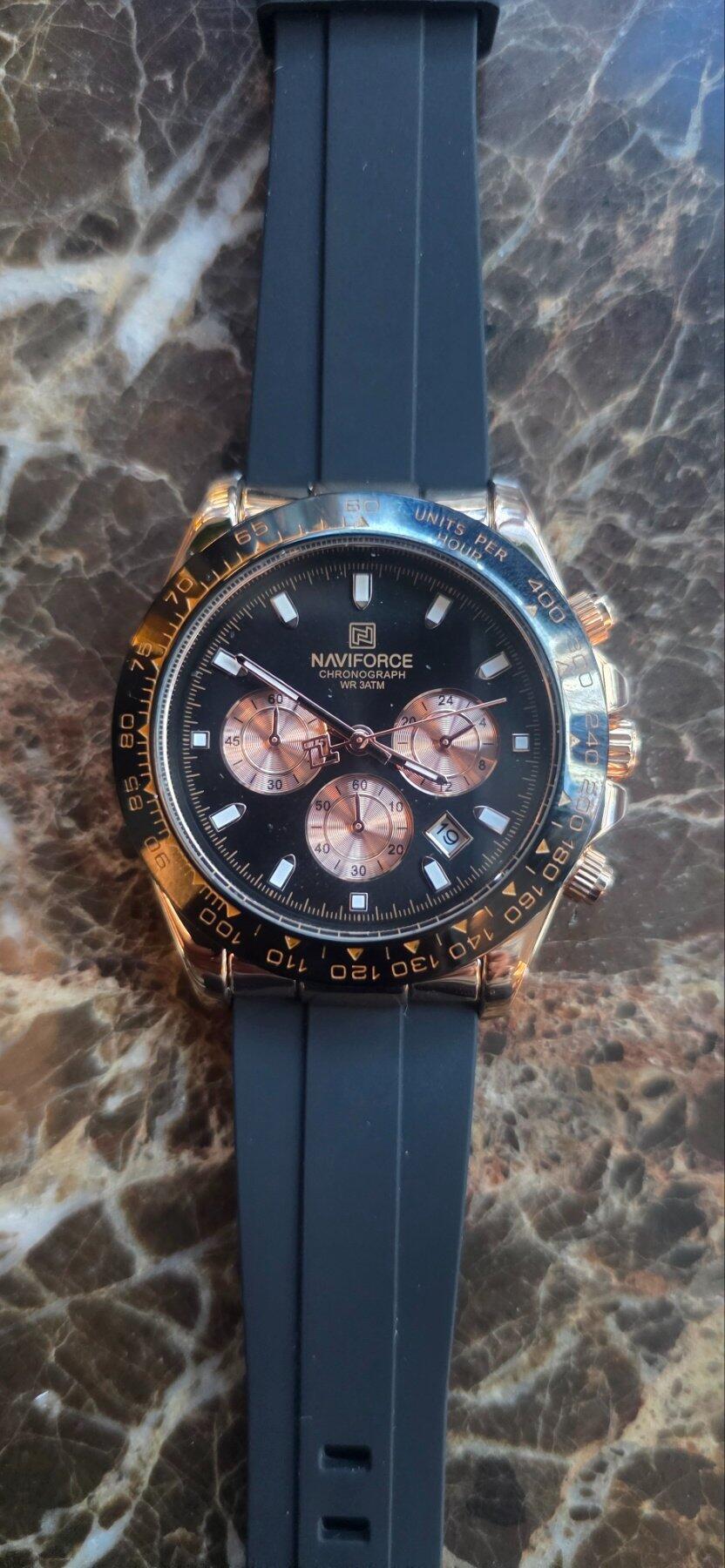 Muški Sportski Sat NaviForce NF8054 Daytona - Rose Gold