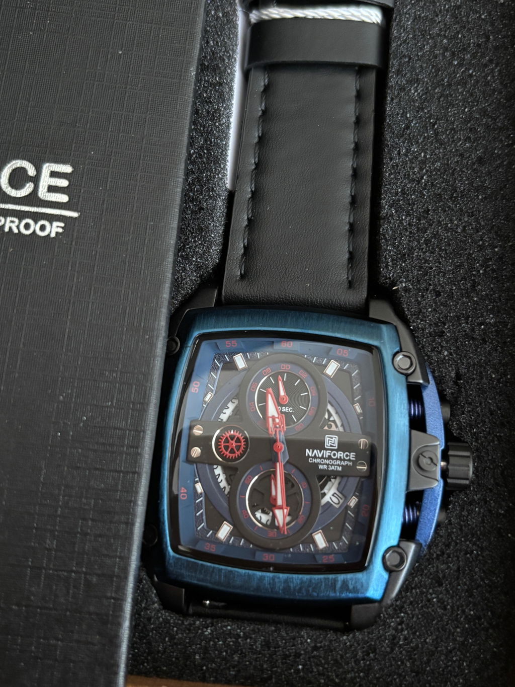 Muški Sportski Sat NaviForce NF8067 Helix – Black/Blue