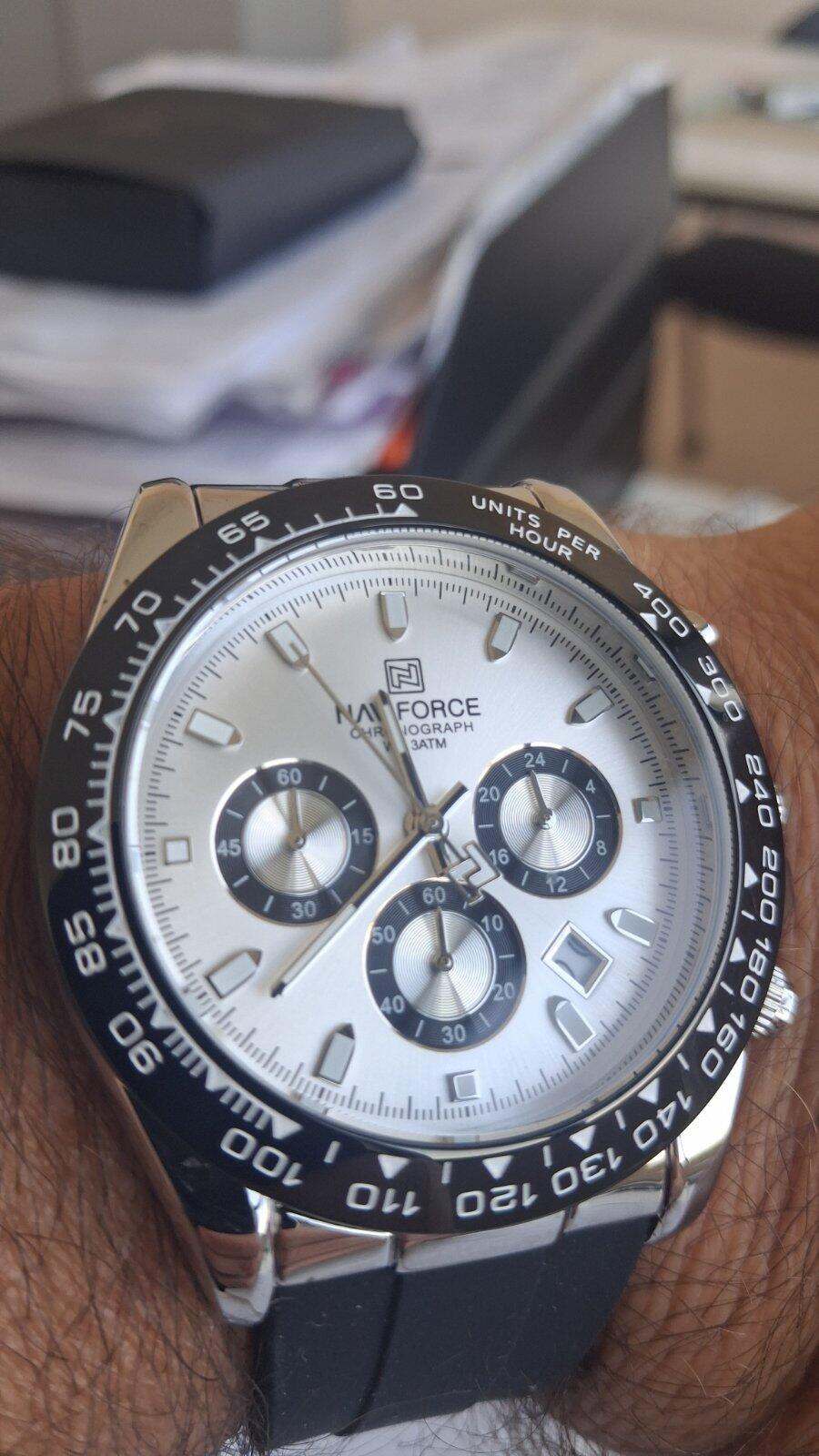 Muški Sportski Sat NaviForce NF8054 Daytona - Silver