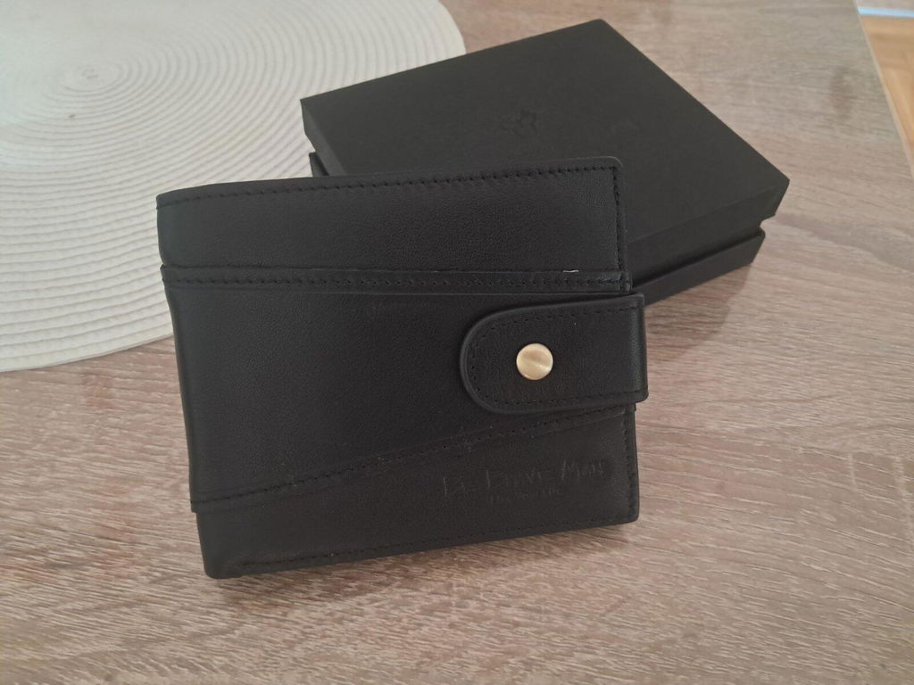 Muški Kožni Novčanik Carter - Black