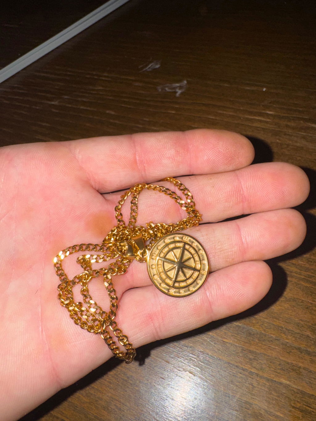 Muška Ogrlica Sa Pozlatom - Gold Journey 🧭