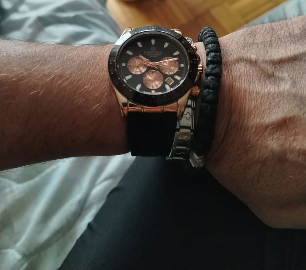 Muški Sportski Sat NaviForce NF8054 Daytona - Rose Gold