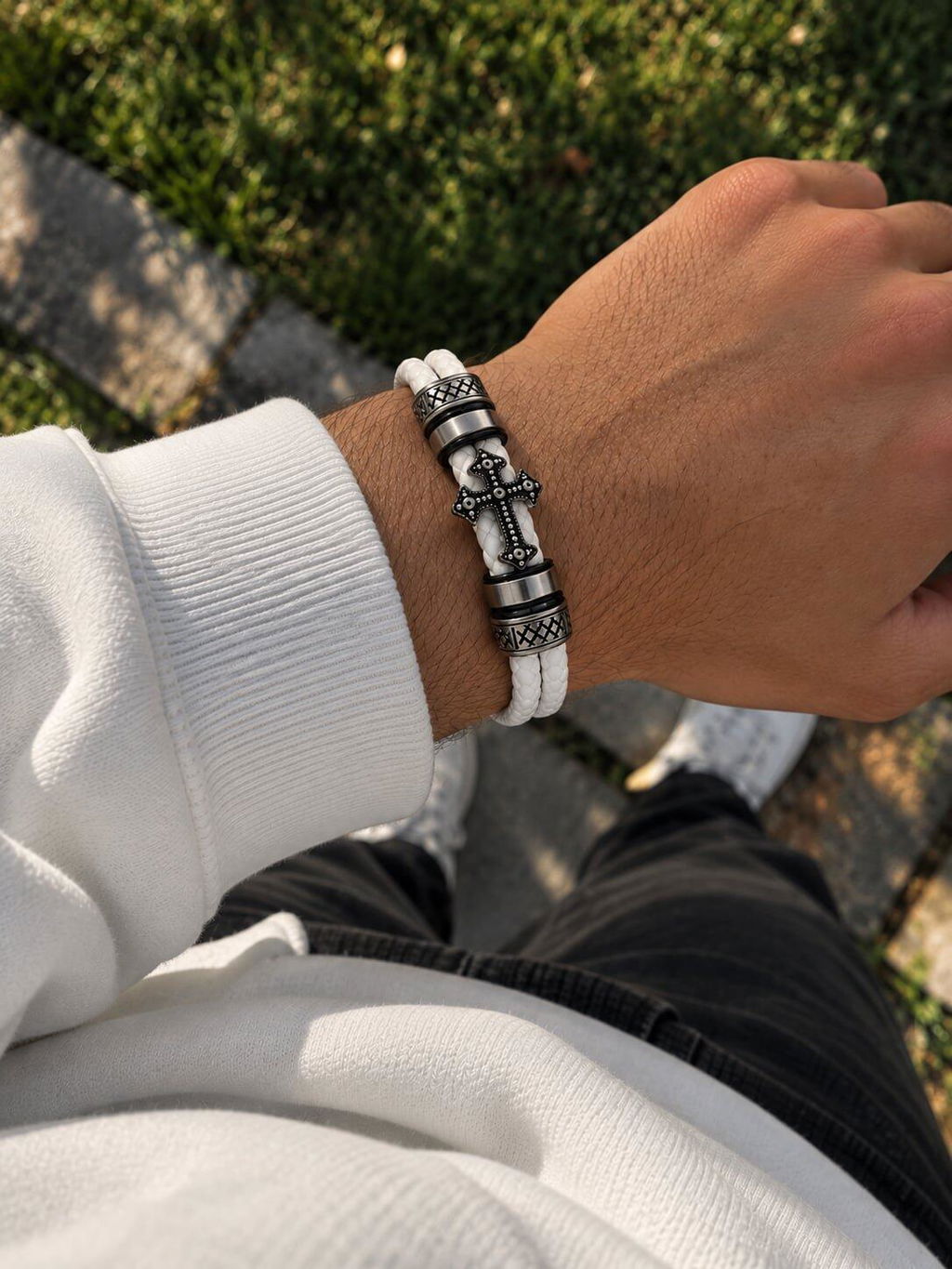 Muška Narukvica Orthodox ✞ - White