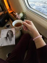 Rose Quartz Strand Bracelet, customer photo