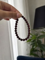 Garnet Strand Bracelet, customer photo