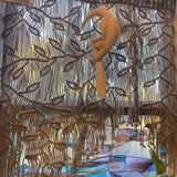 Macrame Curtain for Boho Window Decor and Wall Hanging C10