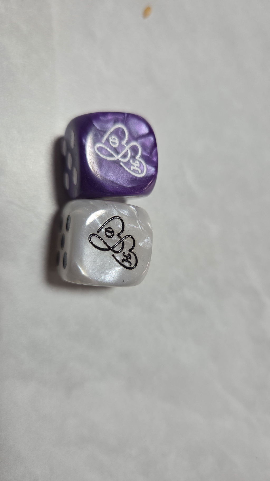 Custom Personalized Dice - Acrylic D6 dice, can be engraved with logos, text, patterns, symbols, etc