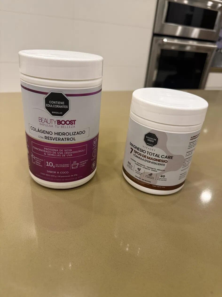 Dúo colágeno hidrolizado con resveratrol sin edulcorantes - sabor a frutos rojos