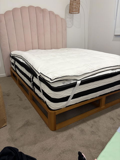 Double Comfort Package | Algarve Euro Top Mattress (Medium Firm), Deluxe Pillowtop Topper, 2 Deluxe & 2 Cooling Pillows