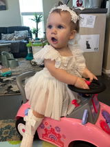 A Little Extra Romper - Ivory