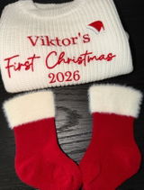 Santa Baby Socks - Red