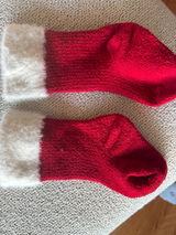 Santa Baby Socks - Red