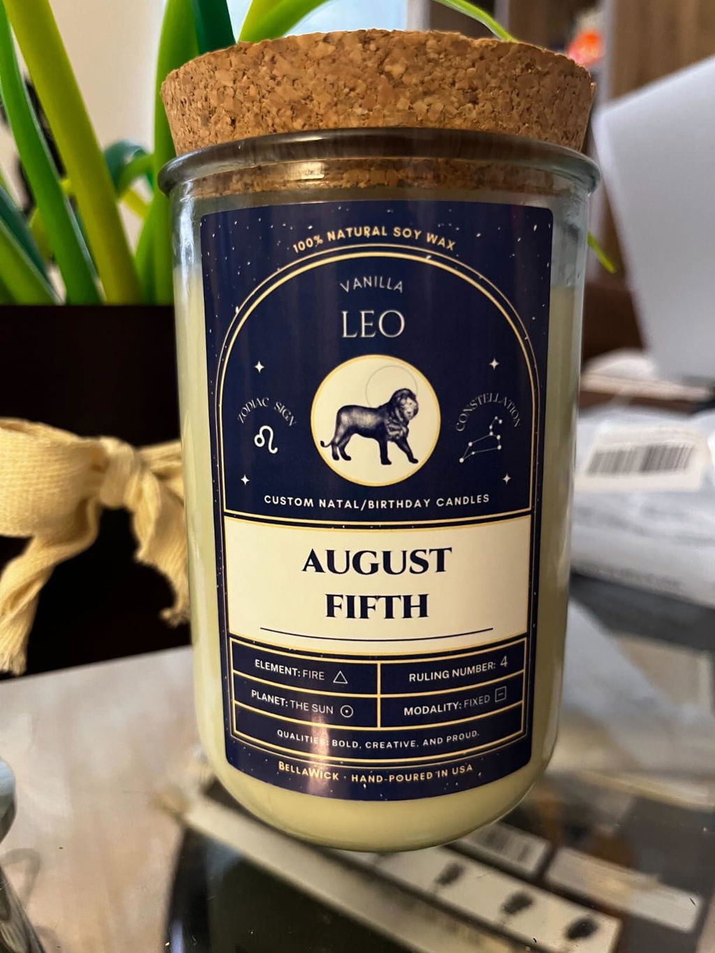 January 1st Birthday Candle – Capricorn Zodiac Gift | Birthdate Astrology Soy Candle