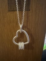 Triple Heart on Heart Necklace