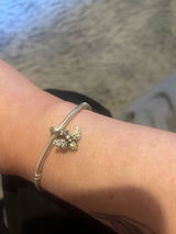 Sparkling Zirconia Bee Dangle Charm