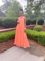 Halter Chiffon Jumpsuit