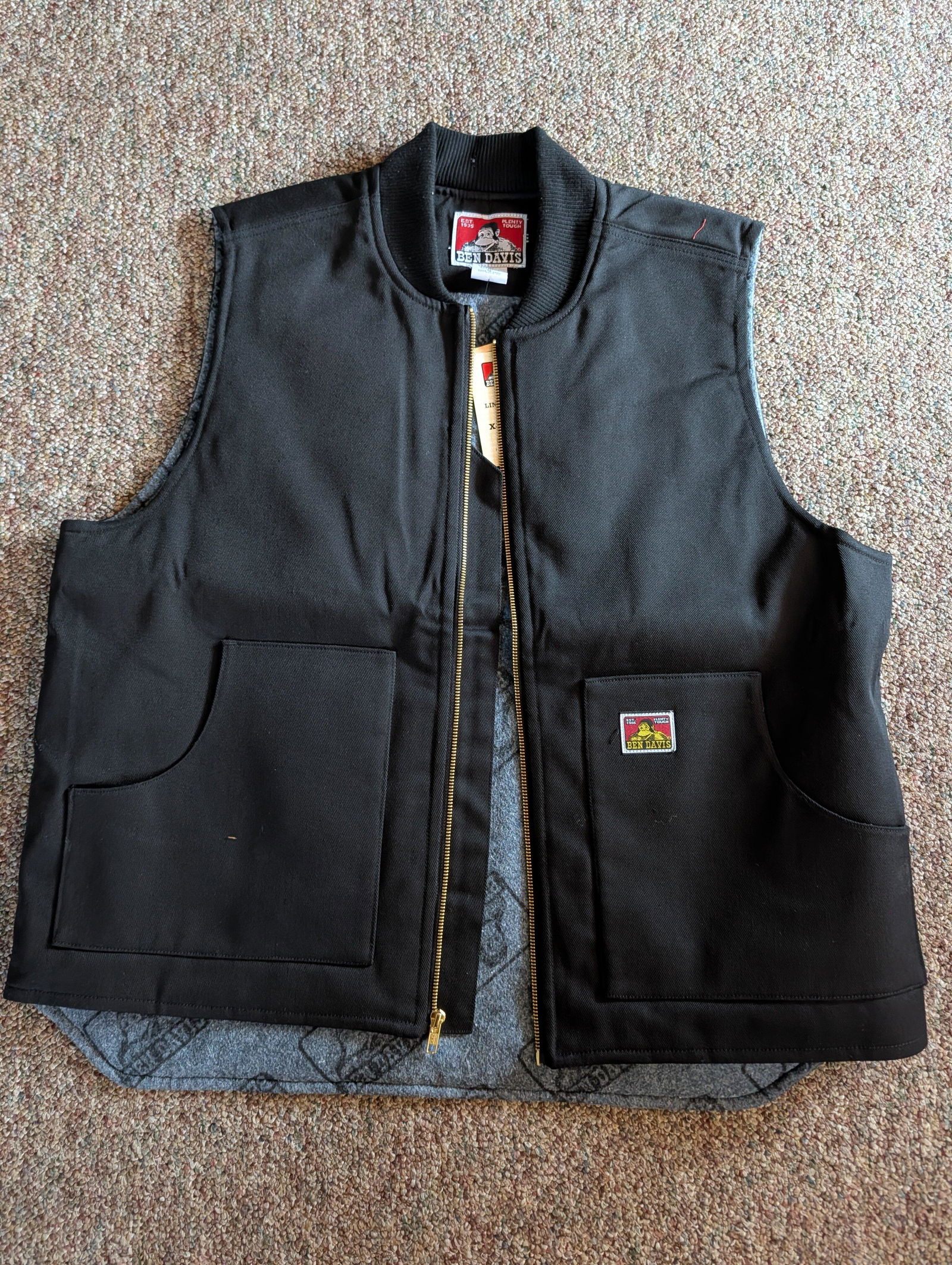 Lined Vest - Black