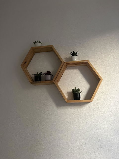 Wandregal "Olaf" - Hexagon