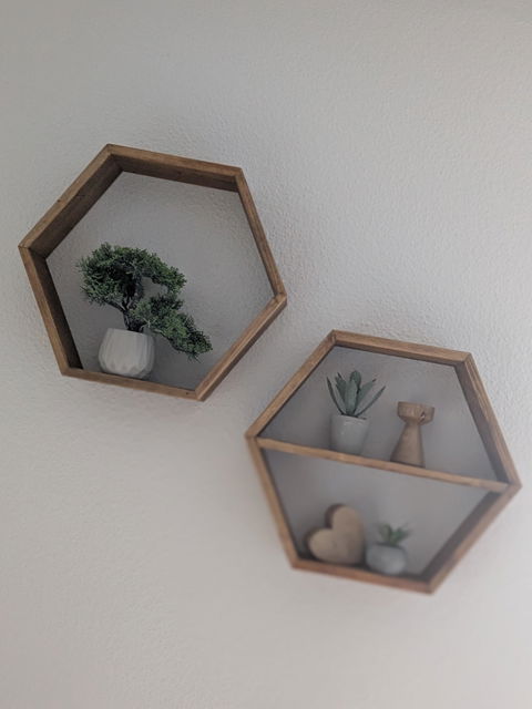 Wandregal "Olaf" - Hexagon