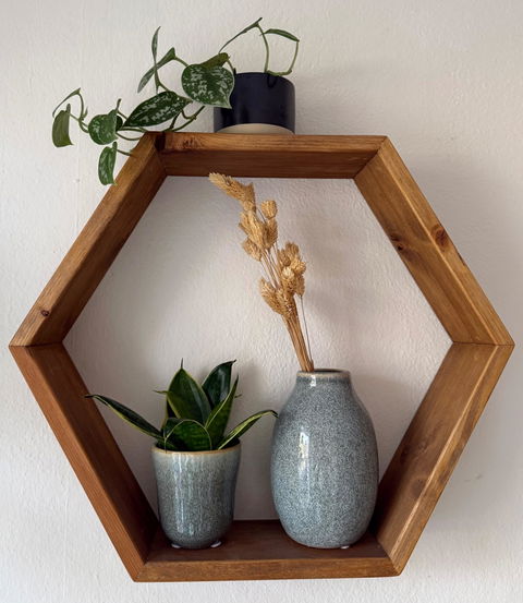 Wandregal "Olaf" - Hexagon