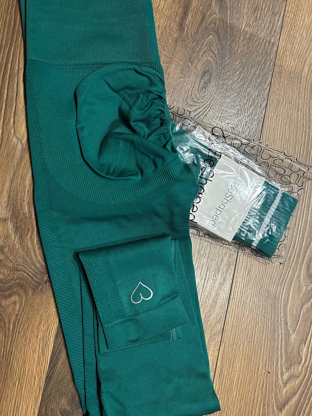Butelkowozielone Legginsy Modelujące - Power Up!