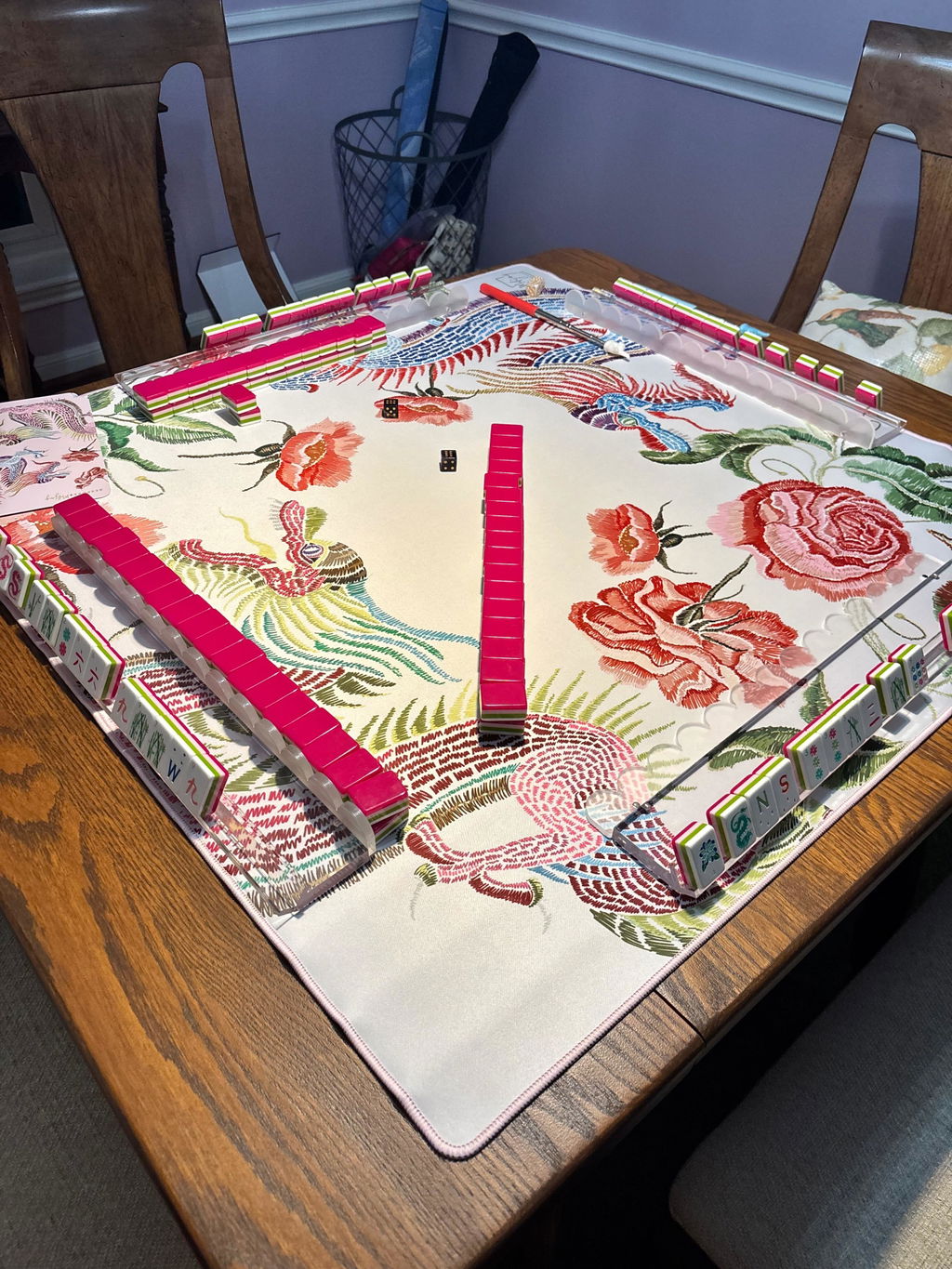 YEAR OF THE DRAGON MAT - DOVE WHITE