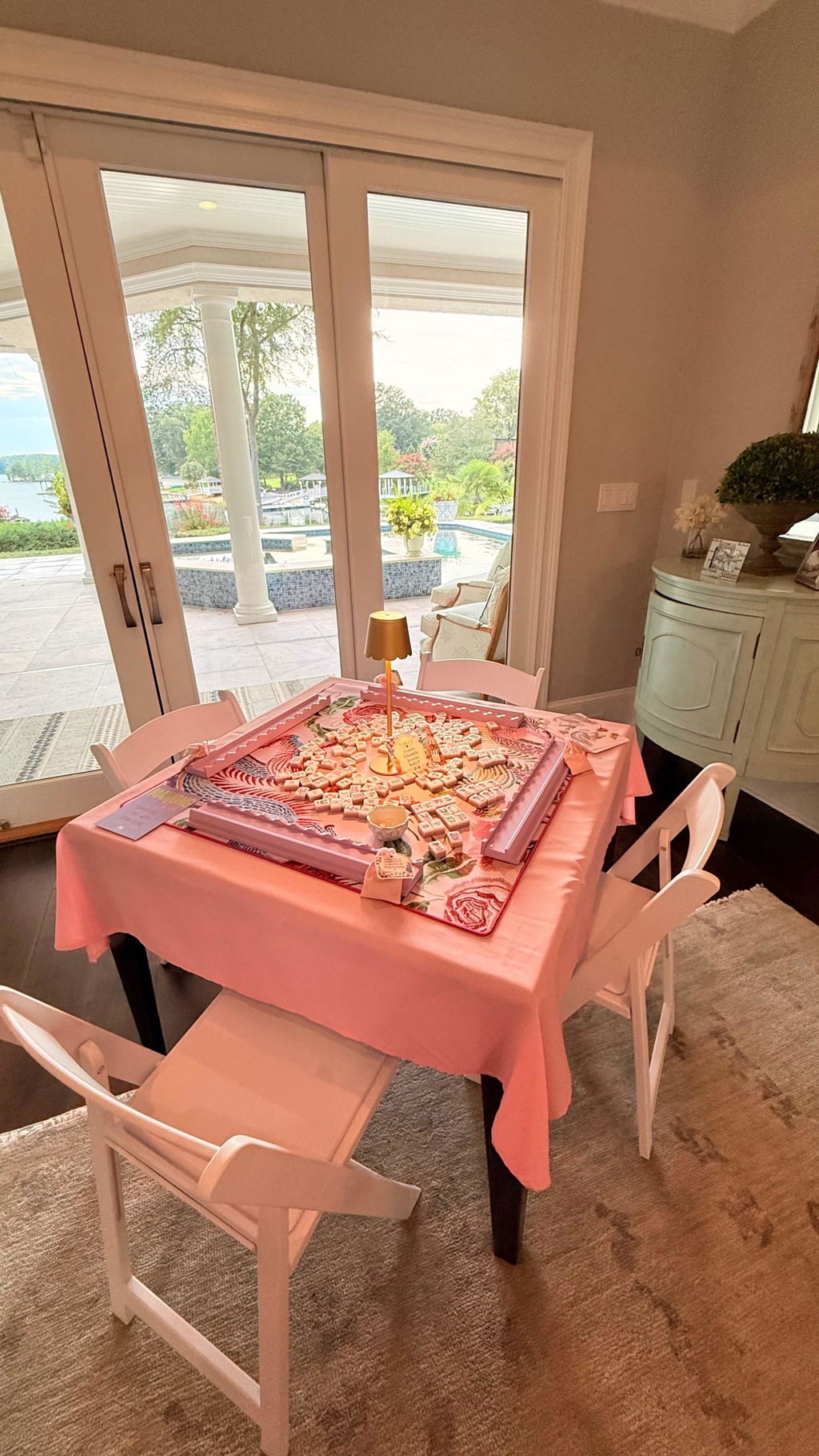 YEAR OF THE DRAGON MAT - PINK BLUSH