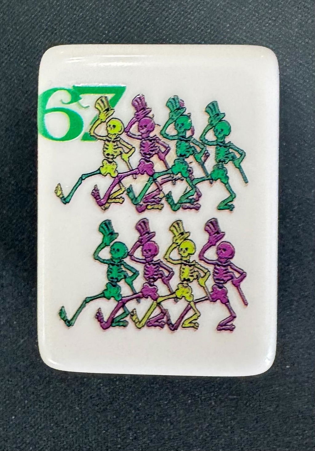 Grateful Dead x Bespoke Mahjong XL Mega Tiles - STEALIE BLUE