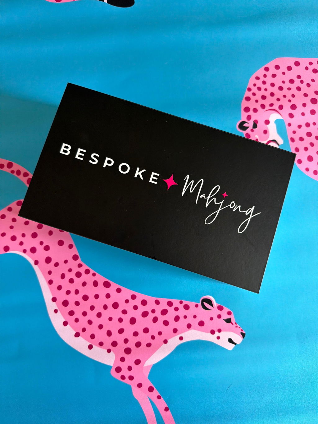FLIRTY LEOPARDS MAT - VIVID BLUE