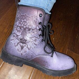 Customer photo of Grey Boho Wolf Womens Boots