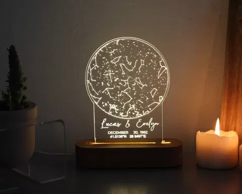 Carte des Étoiles de Notre Première Rencontre