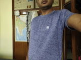 Quick Dry Charcoal Round Neck Tshirt
