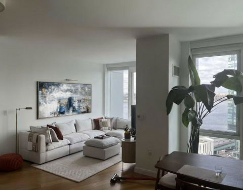 Peaceful Large - Format Abstract Painting for Bedroom & Hallway LargeART1623