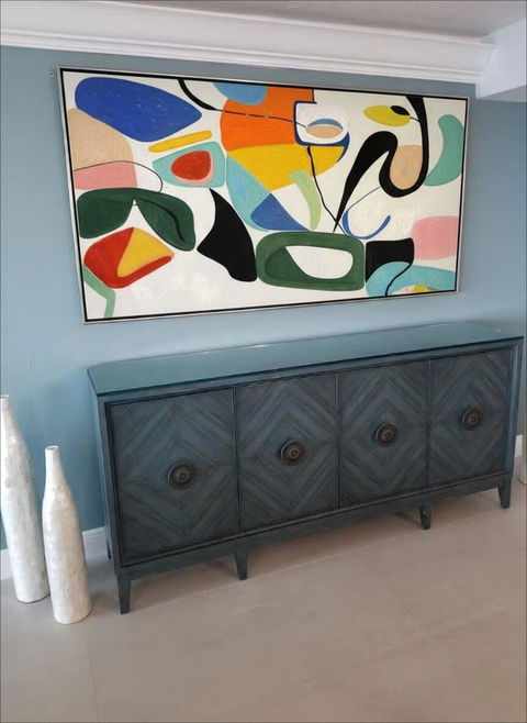 Gigantic Hand-Crafted Abstract Canvas for Impactful Wall Art LargeART0635
