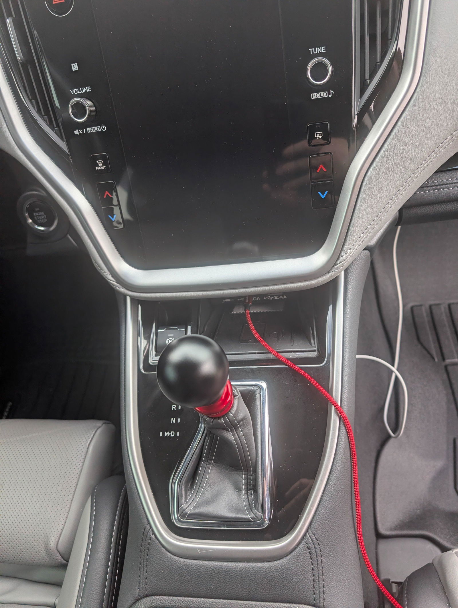 Billetworkz Automatic Shifter - Matte Black - Fits Subaru CVT: WRX