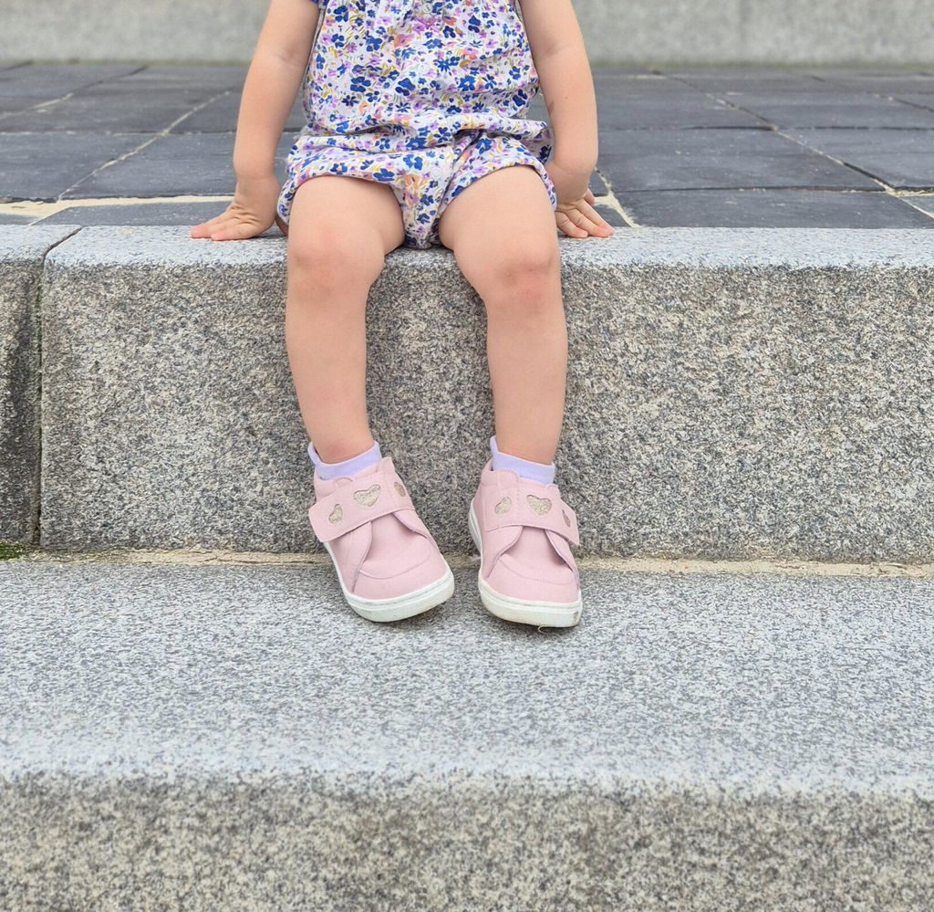 AUDREY pink toddler girls sneakers