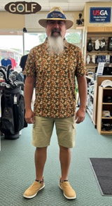 Dachshund Dog Pattern Golf Shirt, Funny Dachshund Golf Shirts For Dog Lovers, Golf Gift For Men's
