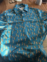 Funny German Shepherd Golf Shirt, Dog Lover Pattern Golf Polos, Golf Gift For Golfer