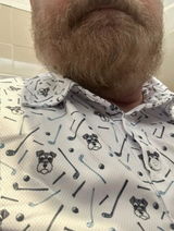 Crazy Miniature Schnauzer Pattern Golf Polos, Mini Schnauzer Golf Shirt, Dog Lover Golf Gift
