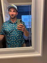 Pug Pattern Golf Shirt, Funny Pug Golf Polos, Crazy Golf Gift For Golfer