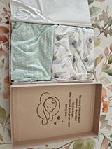 Juego de 2 Sábanas Bajeras + Protector de Colchón Impermeable Mommybelly | 100% Algodón Jersey Oeko-Tex | 13 Medidas, de Capazo a Cama Juvenil