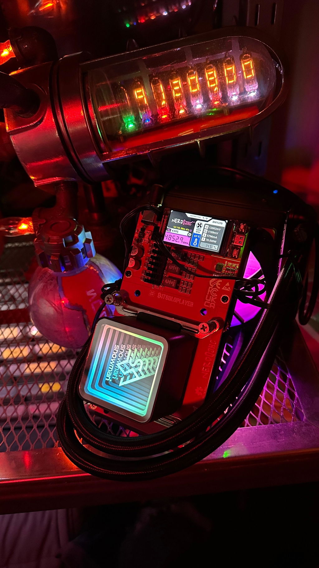 Bitcoin Merch® - NerdQaxe++ Hydro 4.8-6TH/s w Power Supply