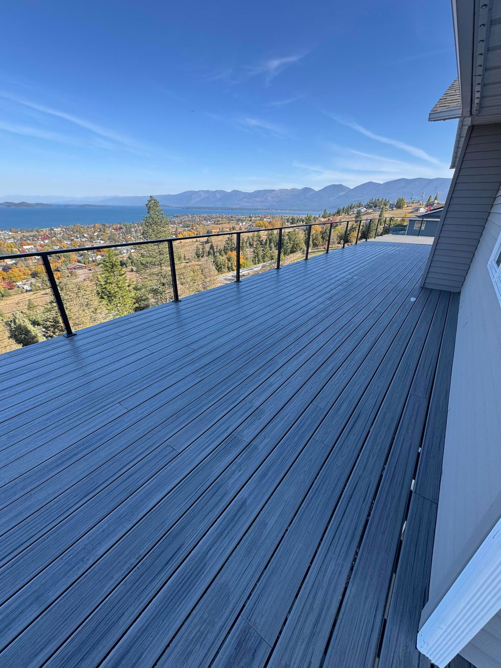 BLIKA 36'' & 42'' Black Surface Mount Cable Railing System DIY Kit (4FT - 28FT, Level Drilled, ) - 3/16" Cable & Hardware